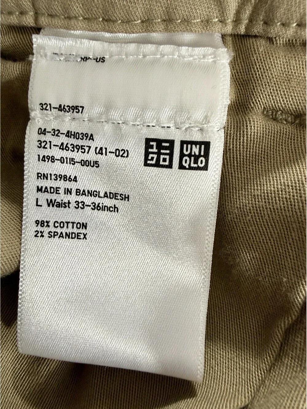 Uniqlo cargo pants